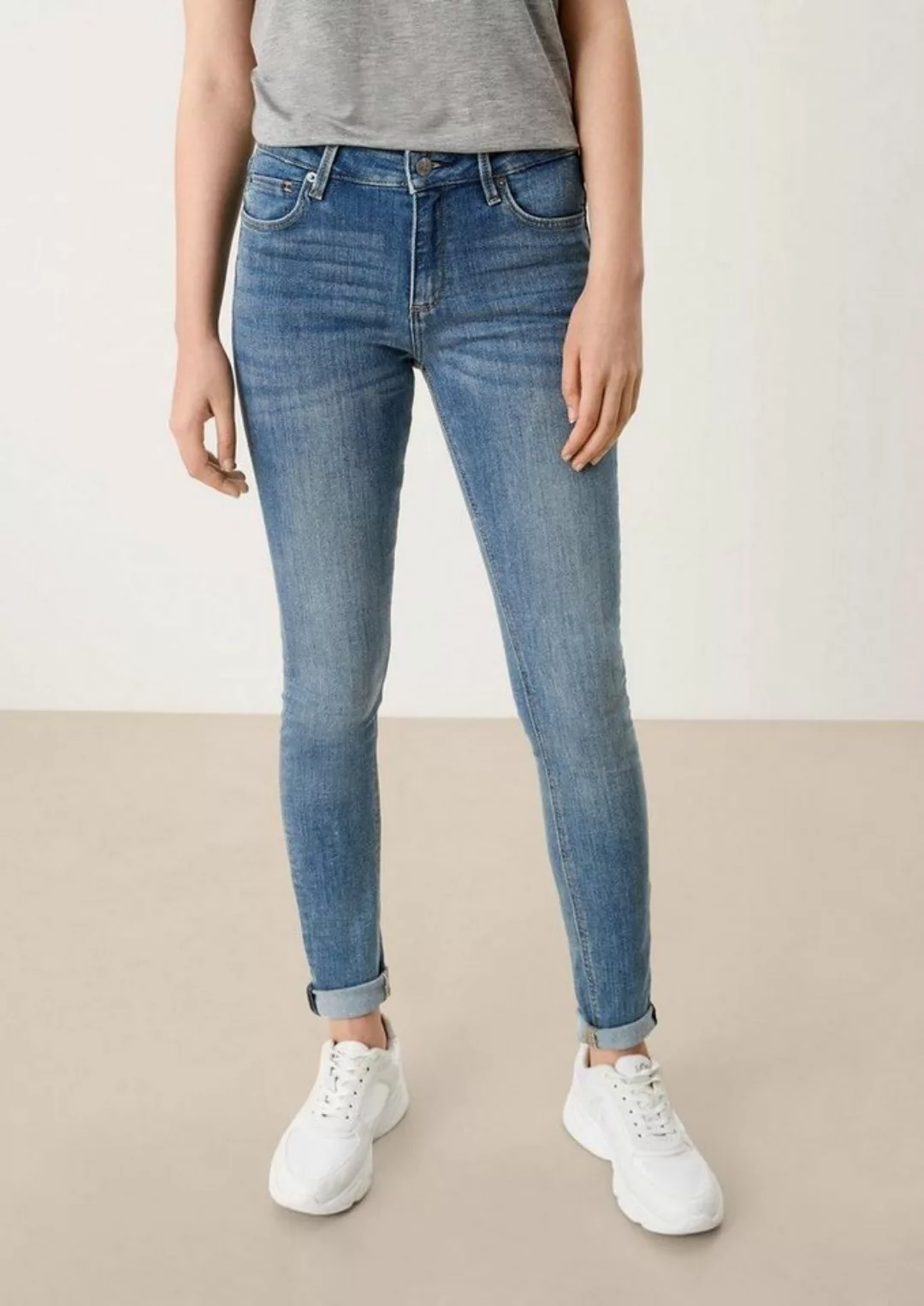 QS Skinny-fit-Jeans SADIE Skinny Fit Jeans mit Taschen in klassischer 5-Poc günstig online kaufen