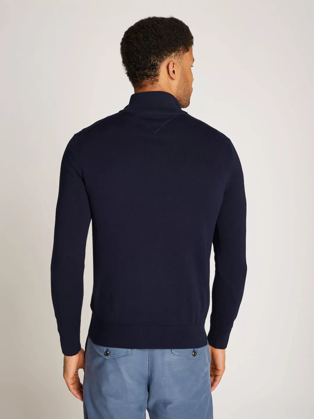 Tommy Hilfiger Troyer "ESSENTIAL COTTON ZIP MOCK" günstig online kaufen