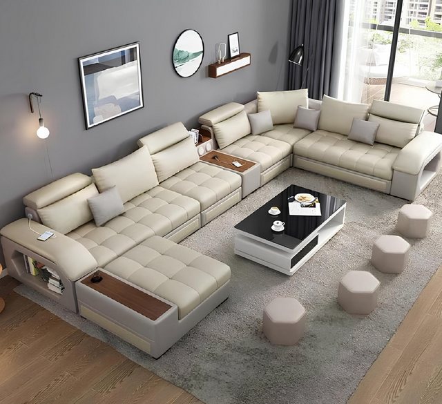 Xlmoebel Ecksofa Luxuriöses, modernes Relaxsofa in U-Form für das Wohnzimme günstig online kaufen