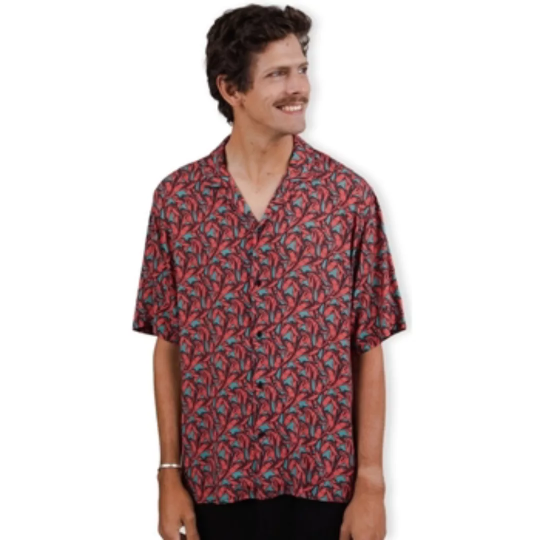 Brava Fabrics  Hemdbluse Lobster Aloha Shirt - Red günstig online kaufen