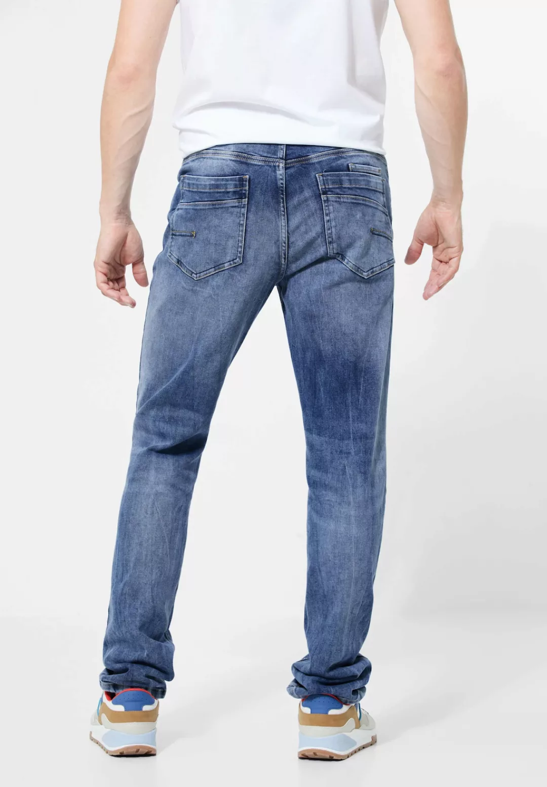 STREET ONE MEN Regular-fit-Jeans im Used Look günstig online kaufen