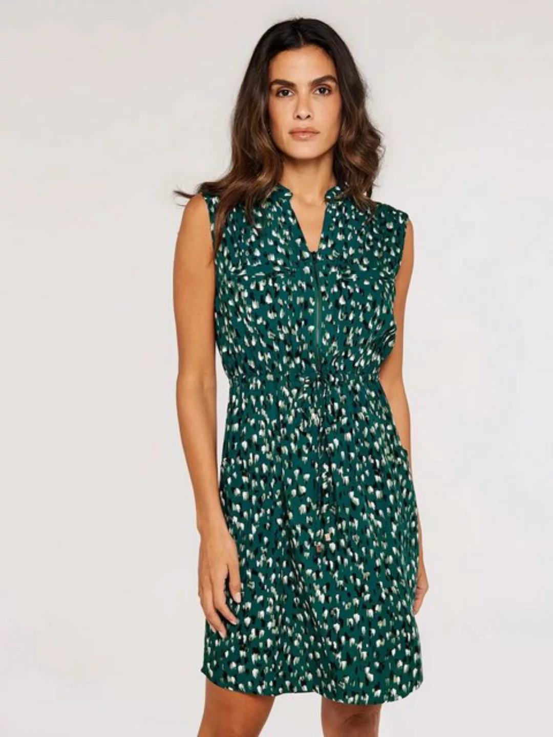 Apricot Minikleid Brushstroke Zip Dress, (Drawstring) mit Tunnelzugband günstig online kaufen