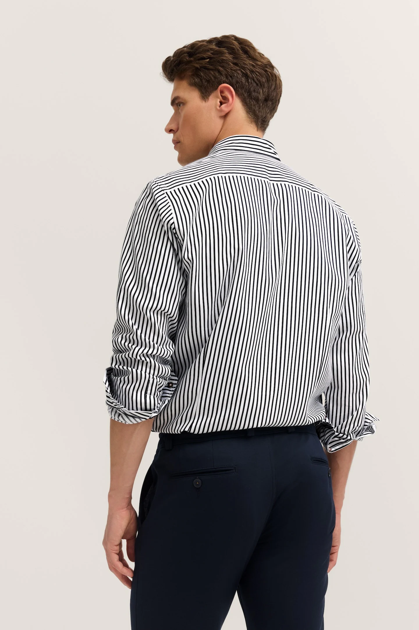 bugatti Langarmhemd "Easy Care", gestreift mit Button-Down und aus Baumwoll günstig online kaufen