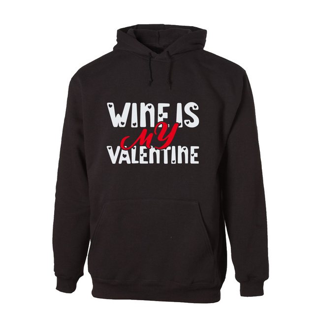 G-graphics Hoodie Wine is my Valentine Unisex mit trendigem Frontprint mit günstig online kaufen