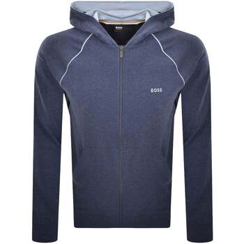BOSS  Trainingsjacken Mix   Match Hooded Track Top Jacket Open Blue günstig online kaufen