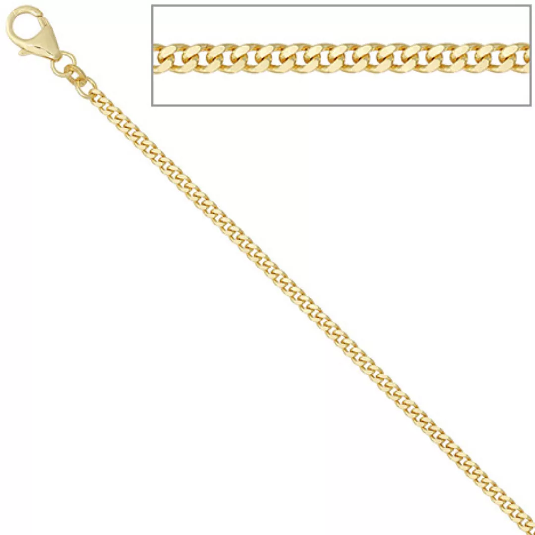 SIGO Panzerkette 333 Gelbgold 2,3 mm 70 cm Gold Kette Halskette Goldkette K günstig online kaufen