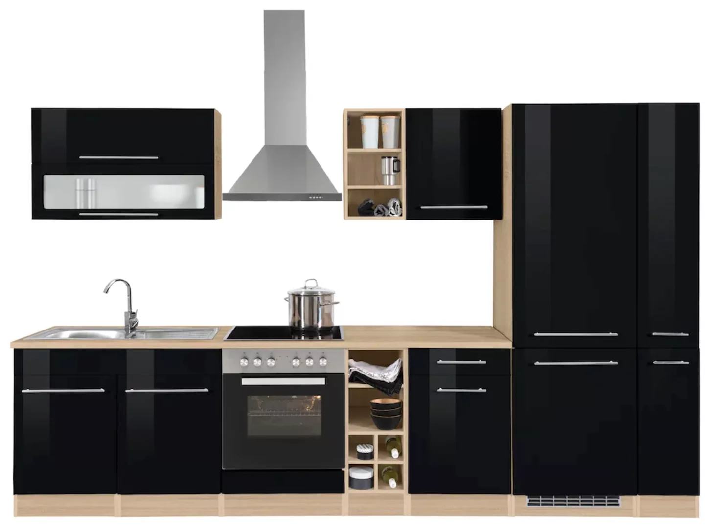 KOCHSTATION Küchenzeile »KS-Eton«, ohne E-Geräte, Breite 330 cm günstig online kaufen