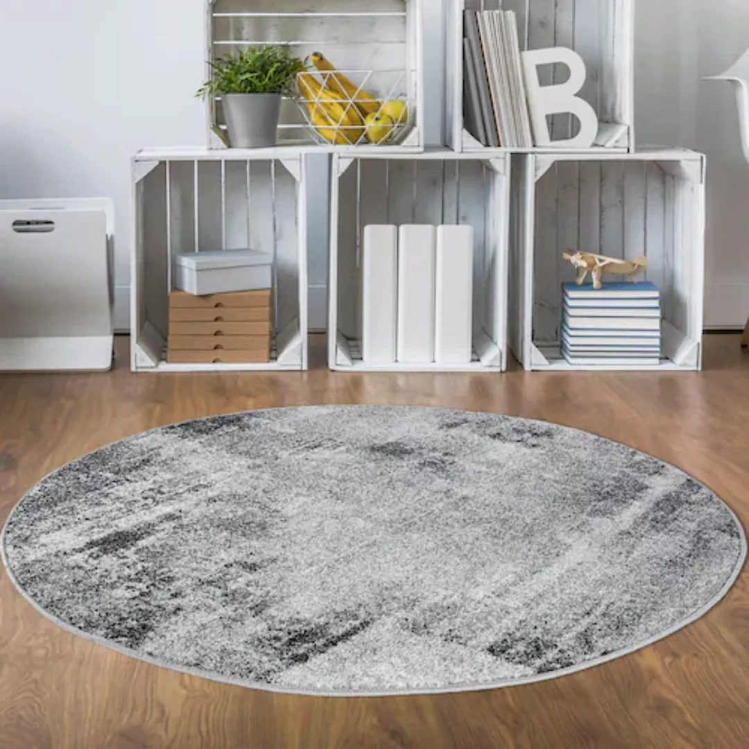 Andiamo Teppich »Luna«, rund, 7 mm Höhe, Kurzflor, modernes Design, ideal i günstig online kaufen