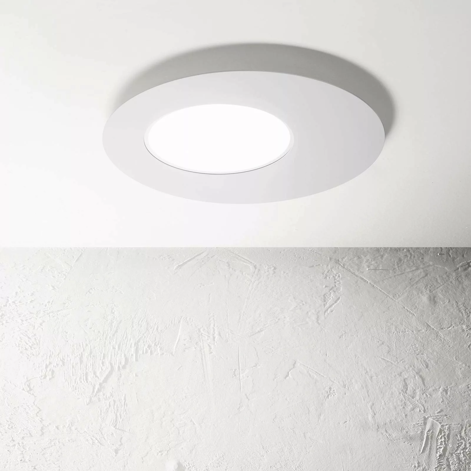 Ideal Lux LED-Deckenleuchte Iride, weiß, Ø 50 cm, Metall günstig online kaufen