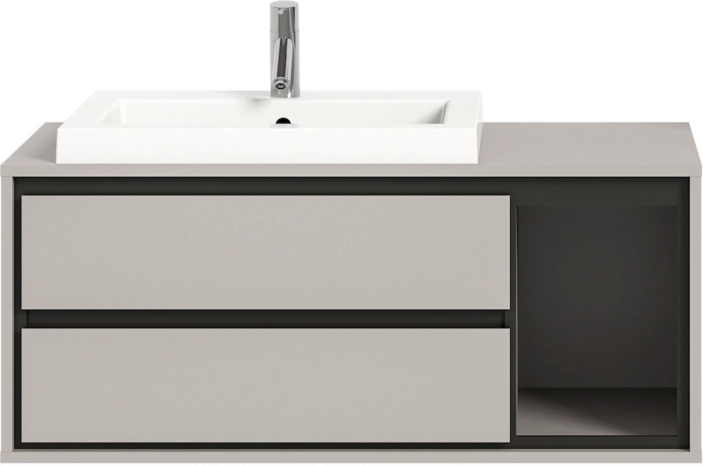 INOSIGN Waschbeckenschrank "Skygge, Breite 100 cm, inkl. Mineralguss-Waschb günstig online kaufen