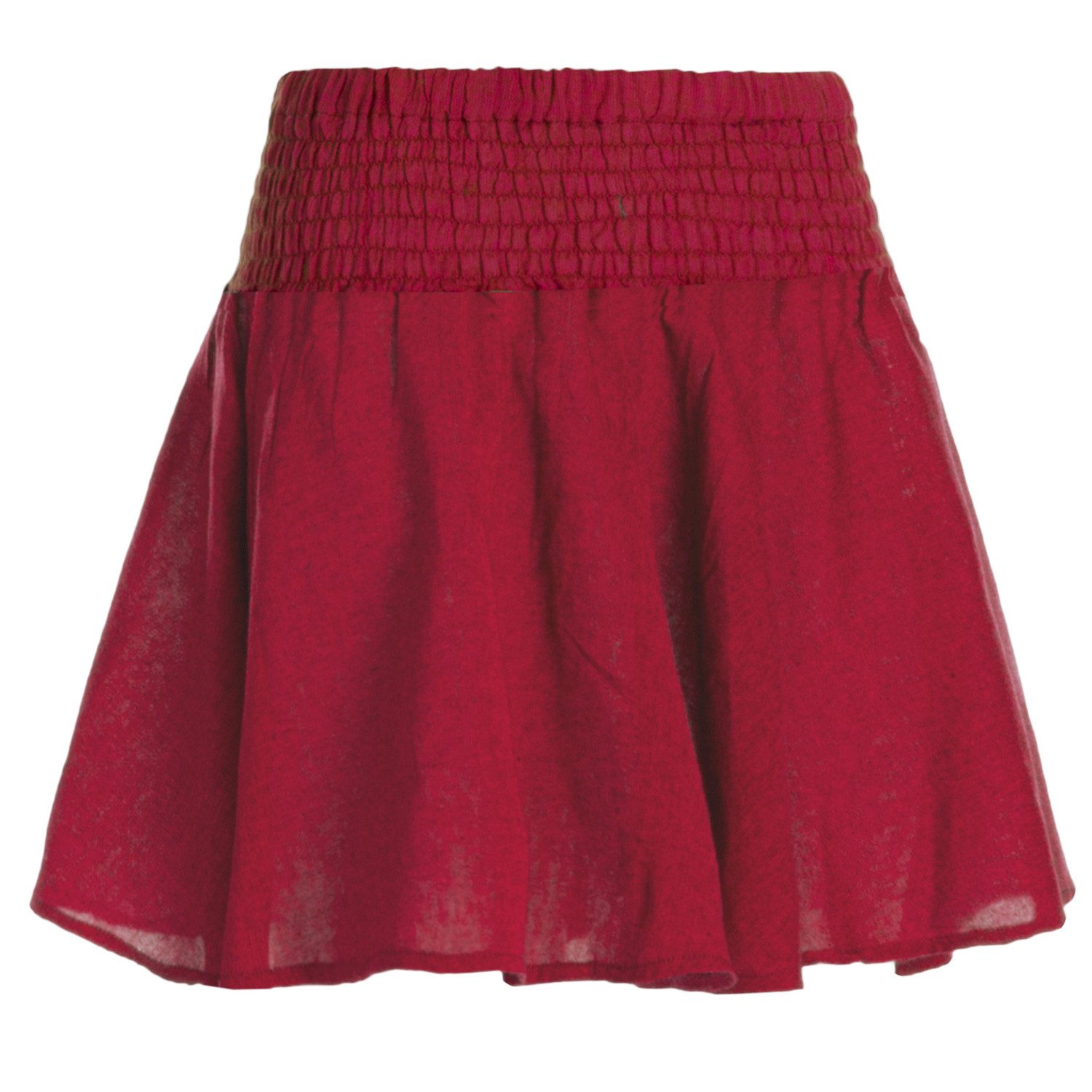 Vishes Minirock Damen Mini-Rock Baumwolle Casual günstig online kaufen