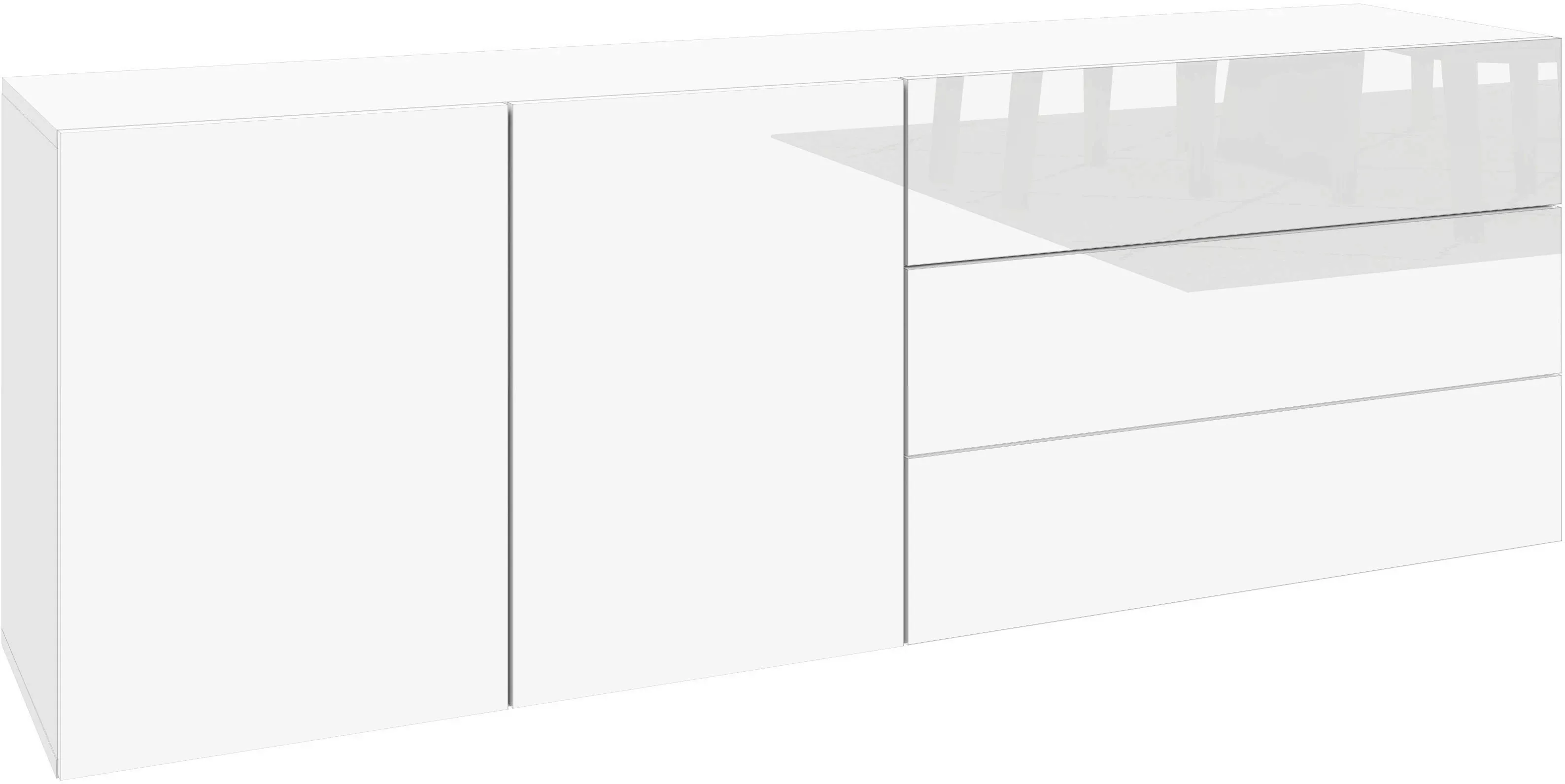 borchardt Möbel Sideboard "Sophia", Breite 152 cm, stehend und hängend mont günstig online kaufen