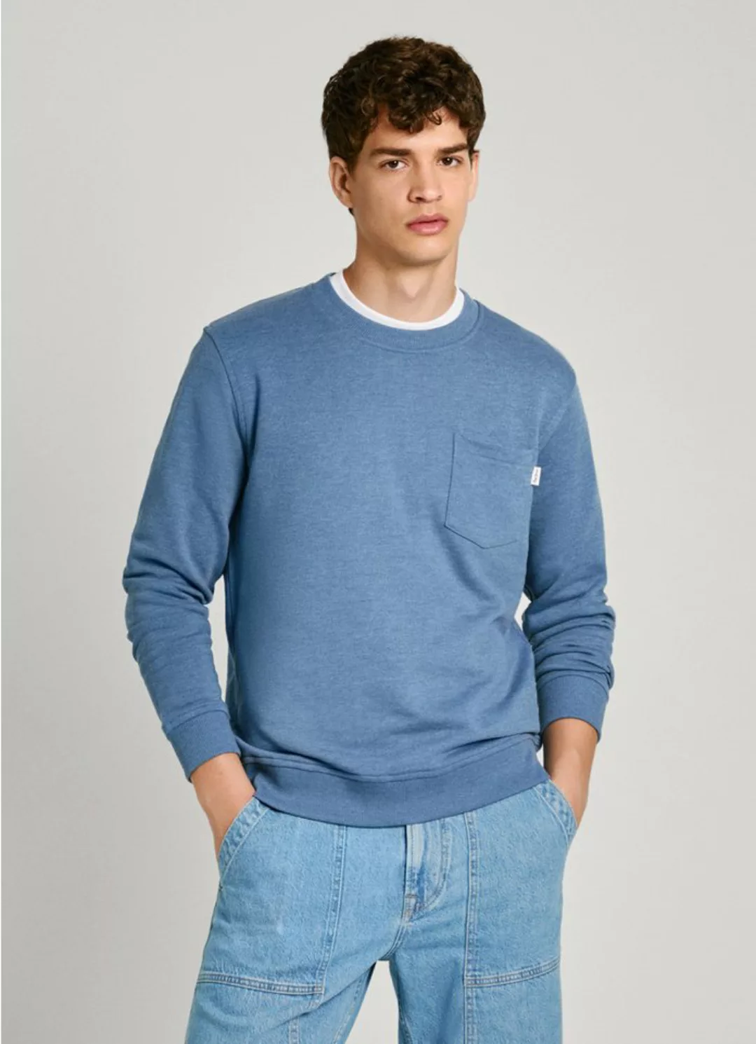 Pepe Jeans Sweatshirt MANS CREW mit Brusttasche günstig online kaufen