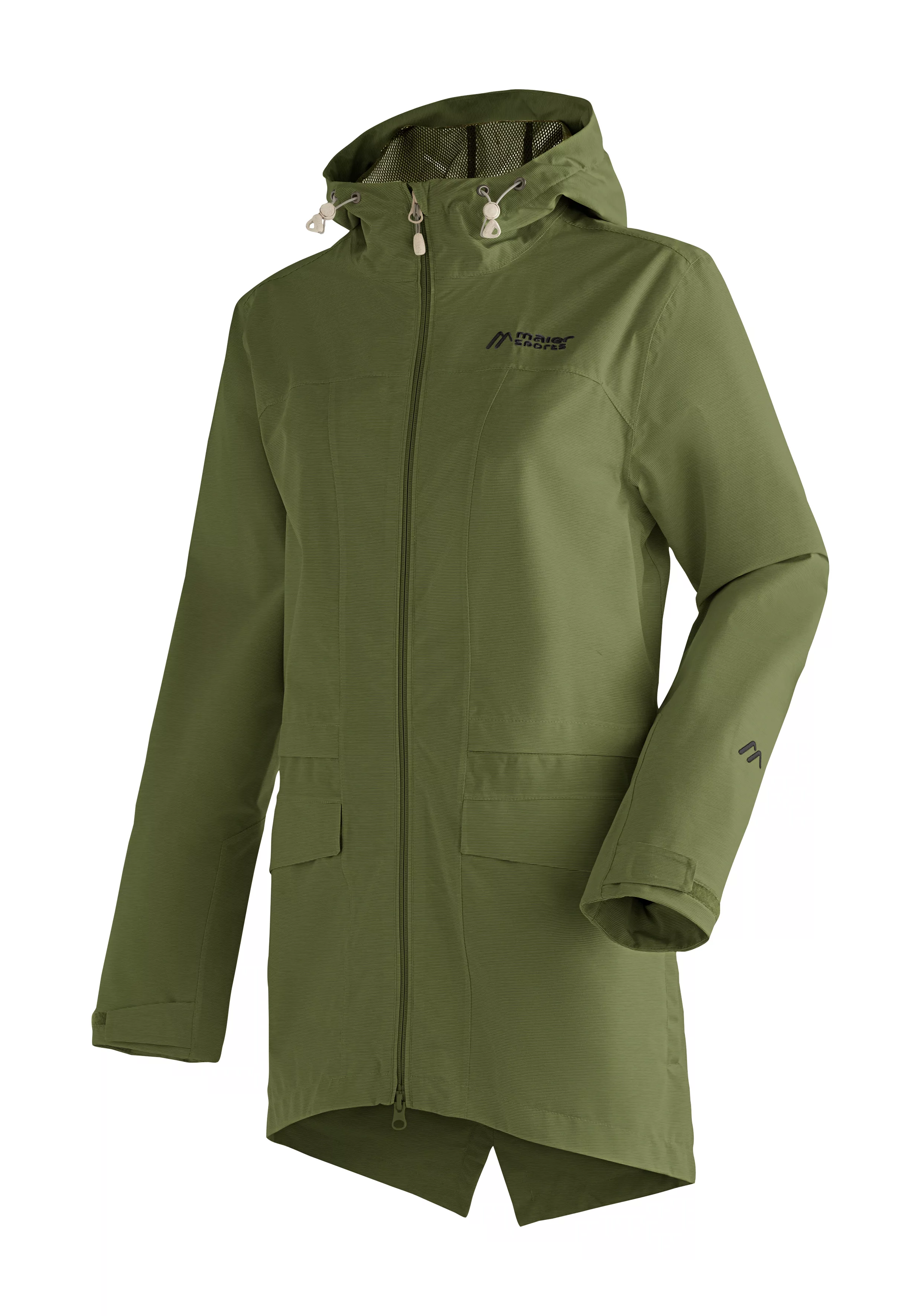 Maier Sports Outdoorjacke "Echaz Coat W", lange Damen Wanderjacke mit Kapuz günstig online kaufen