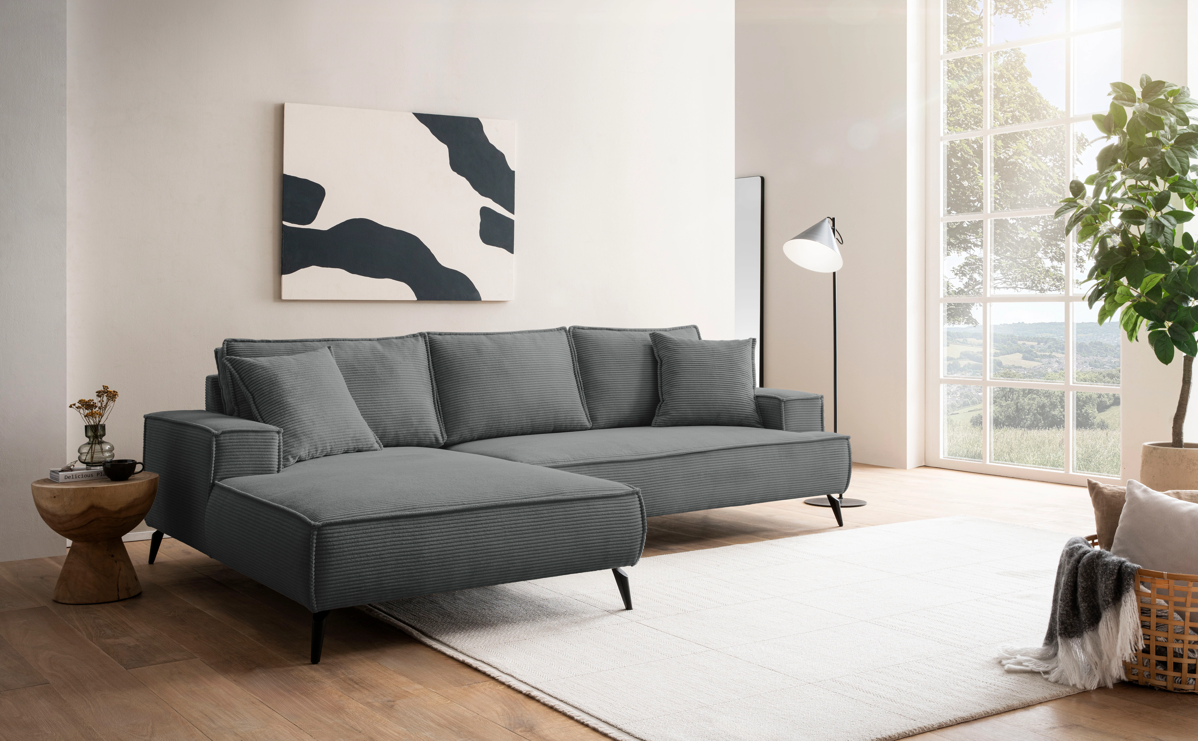 andas Ecksofa "TVINNU, L-Form in Cord, Sofa", wahlweise Recamiere rechts/li günstig online kaufen