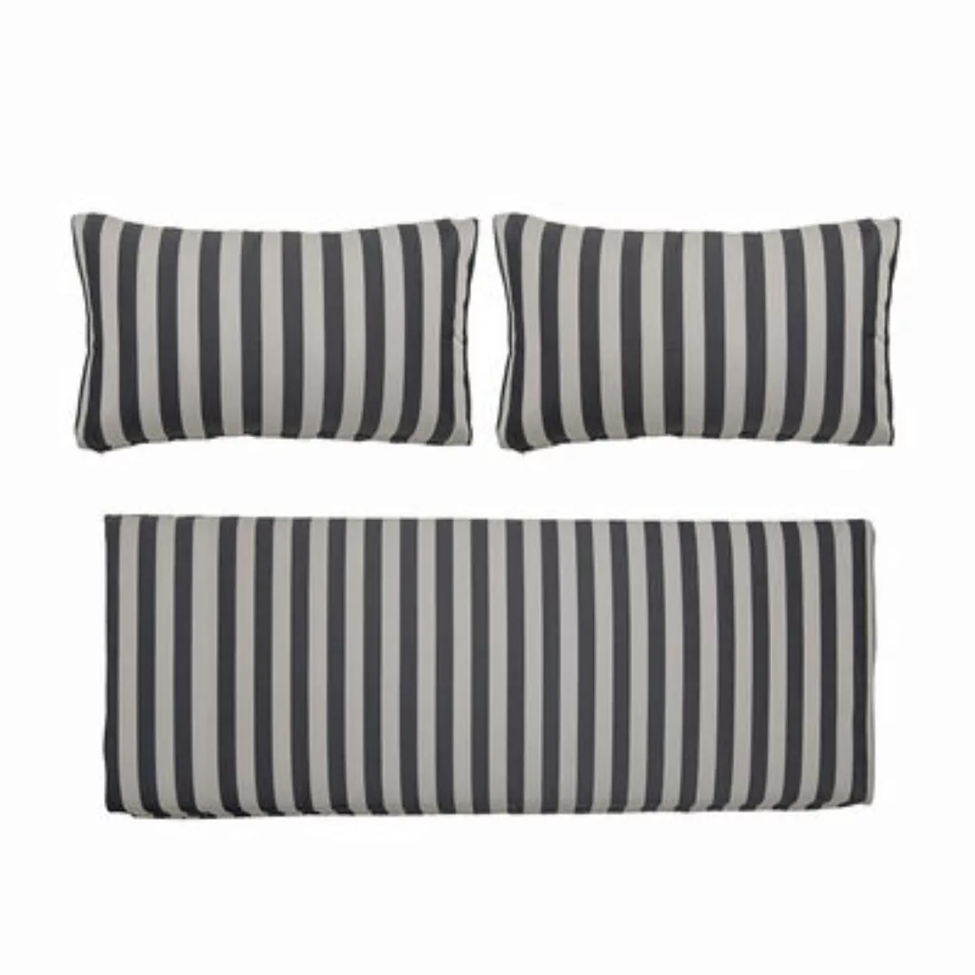 Kissenüberzug  textil schwarz / Für das Sofa Mundo - Set von 3 Bezügen (ohn günstig online kaufen