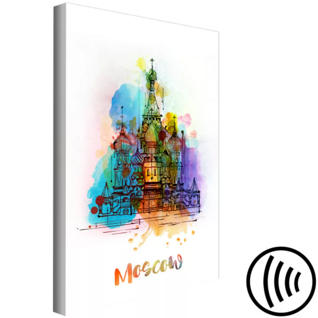 Bild auf Leinwand Colourful Moscow (1 Part) Vertical XXL günstig online kaufen