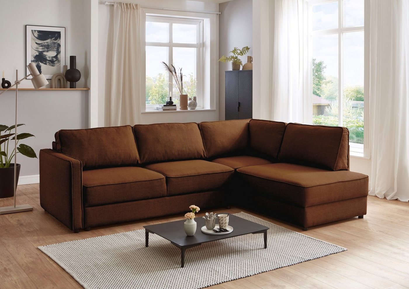 ATLANTIC home collection Schlafsofa "Chill", Ecksofa mit Bettfunktion und B günstig online kaufen