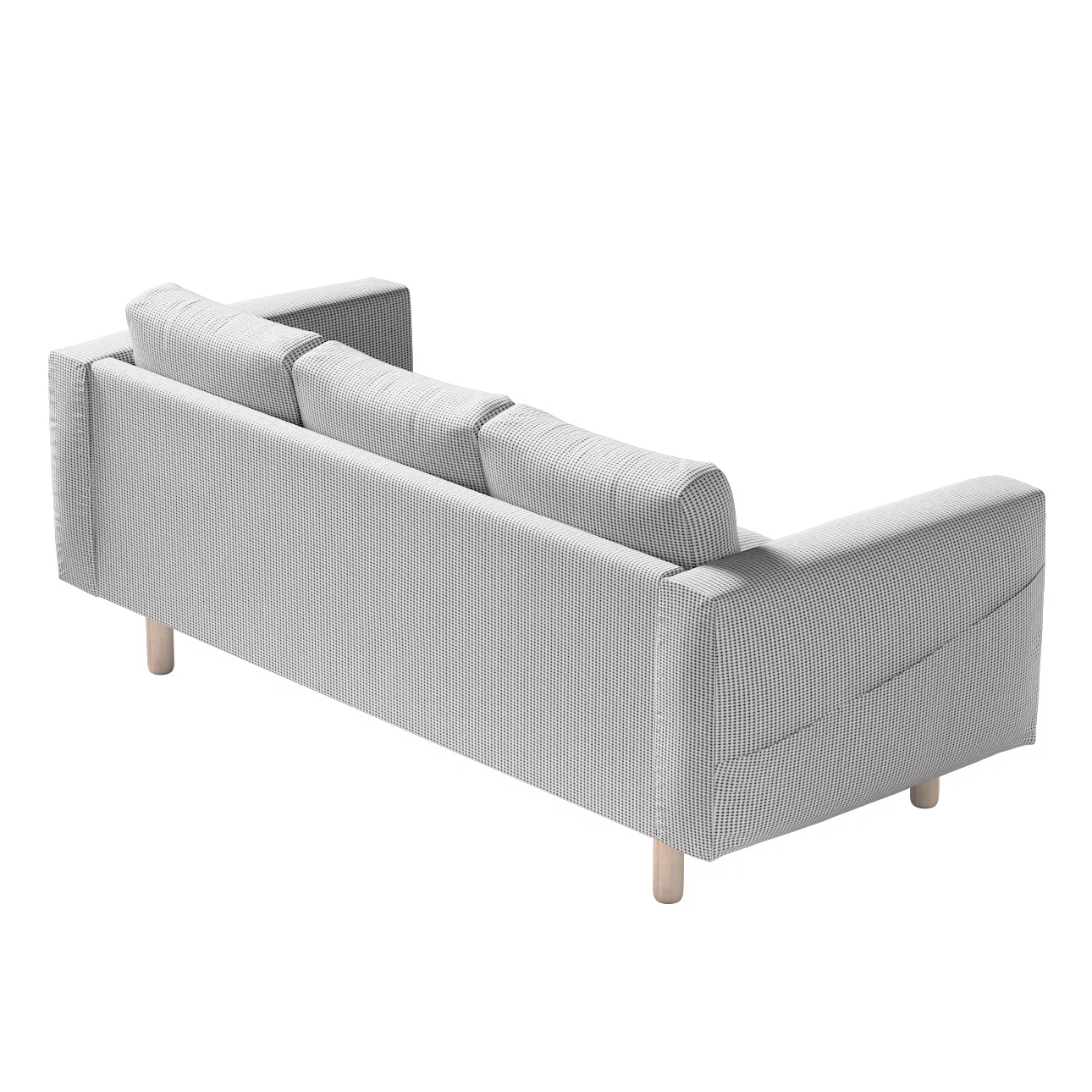 Bezug für Norsborg 3-Sitzer Sofa, schwarz-beige, Norsborg 3-Sitzer Sofabezu günstig online kaufen