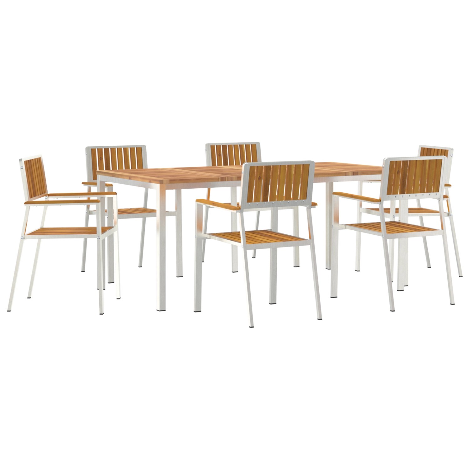 vidaXL 7-Teiliges Garten Essset aus Massivholz Akazie 3334794 günstig online kaufen
