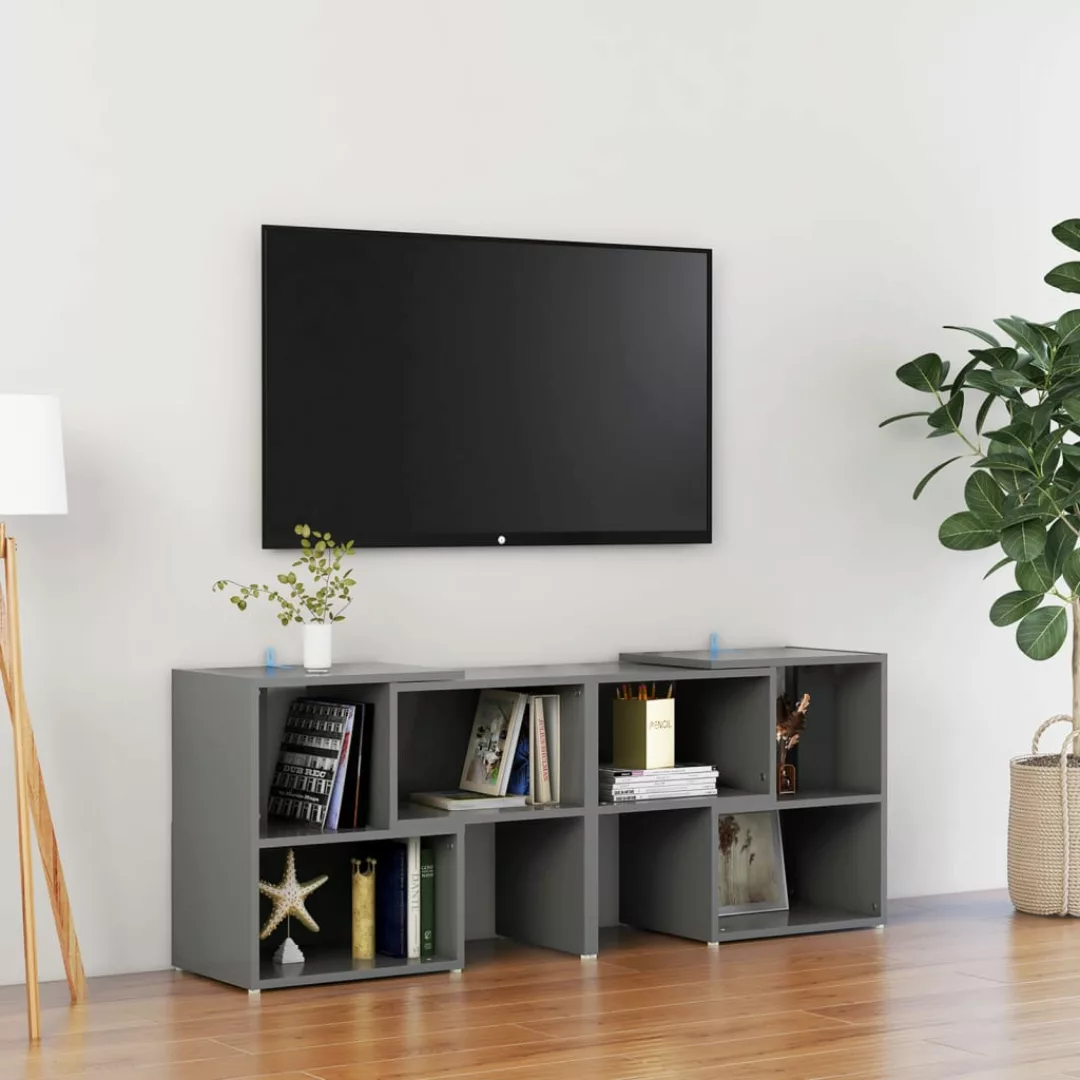 Tv-schrank Grau 104x30x52 Cm Spanplatte günstig online kaufen
