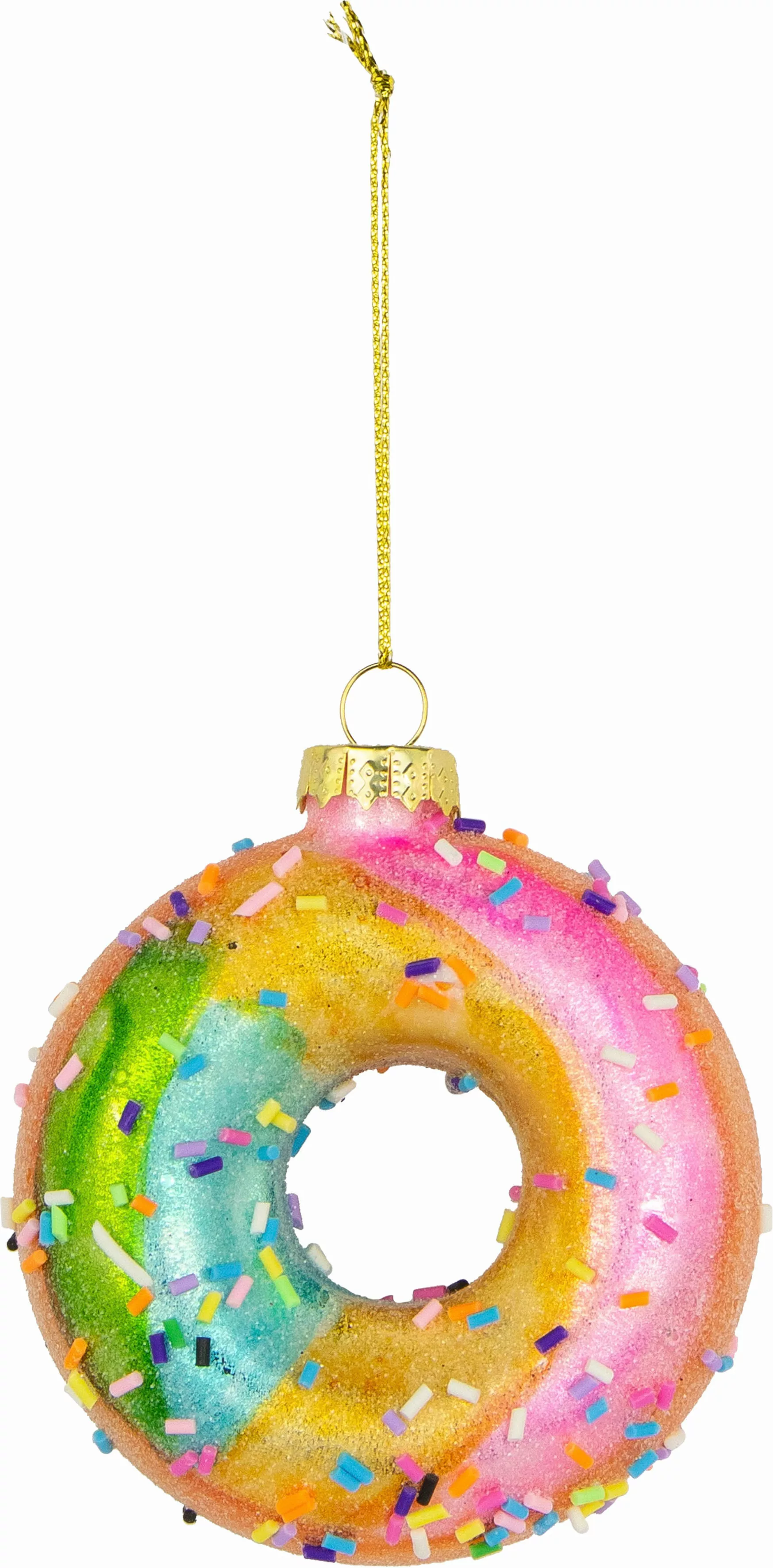 Leonique Christbaumschmuck "Donut Reuben, Weihnachtsbaumkugel aus Glas", (S günstig online kaufen