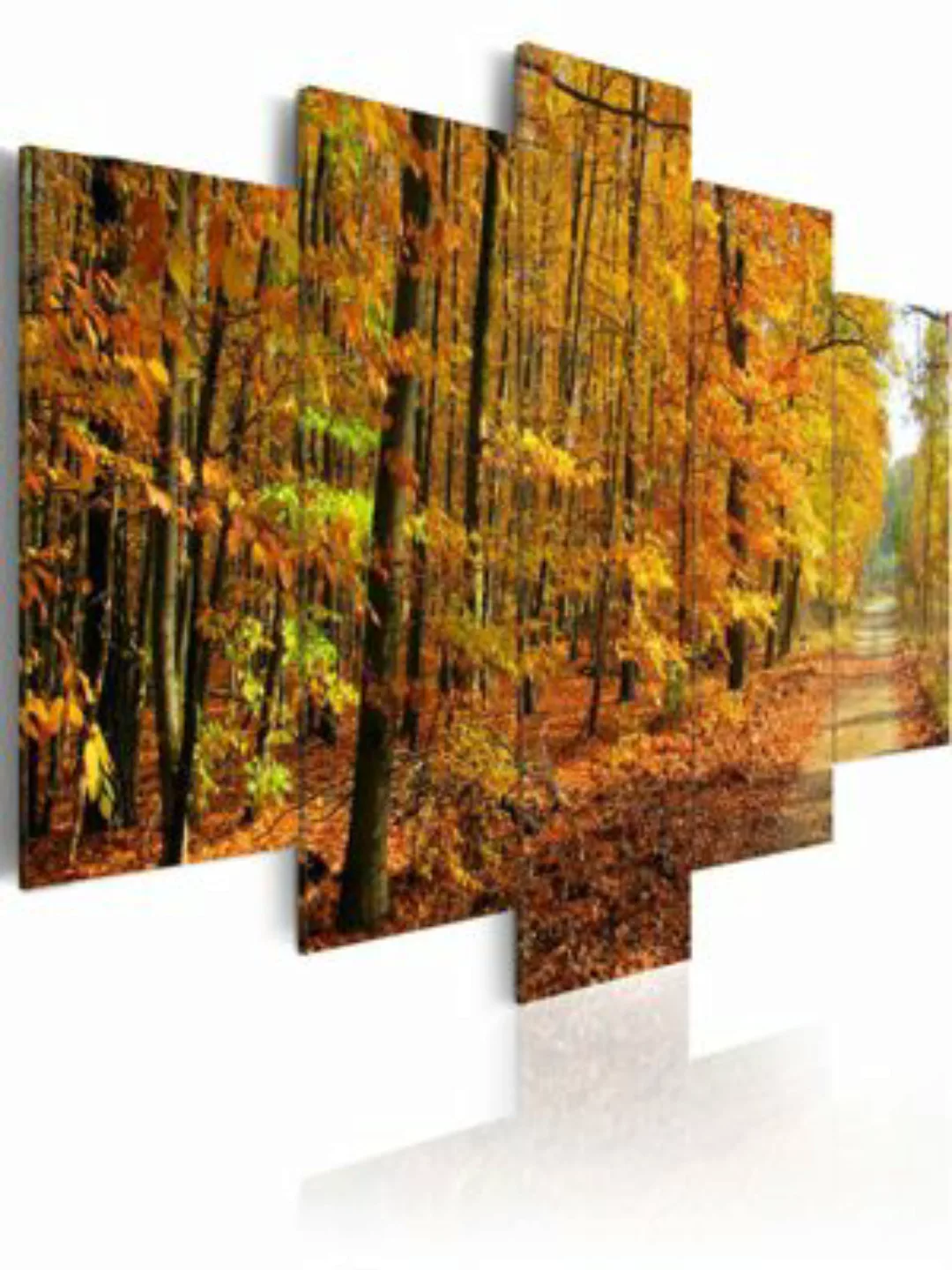 artgeist Wandbild Allee inmitten bunter Bäume mehrfarbig Gr. 200 x 100 günstig online kaufen