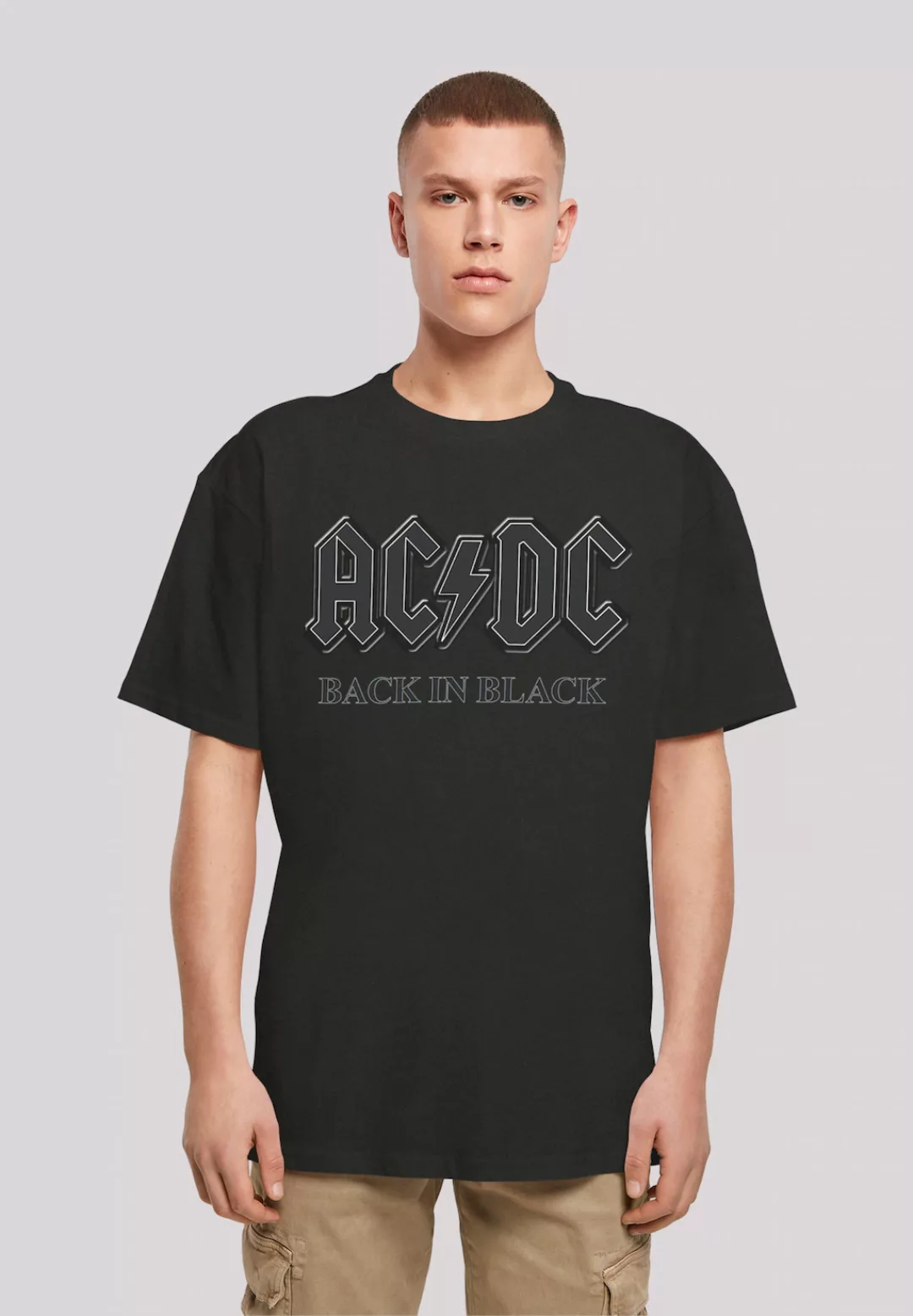 F4NT4STIC T-Shirt "ACDC Rock Band Shirt Back in Black", Print günstig online kaufen