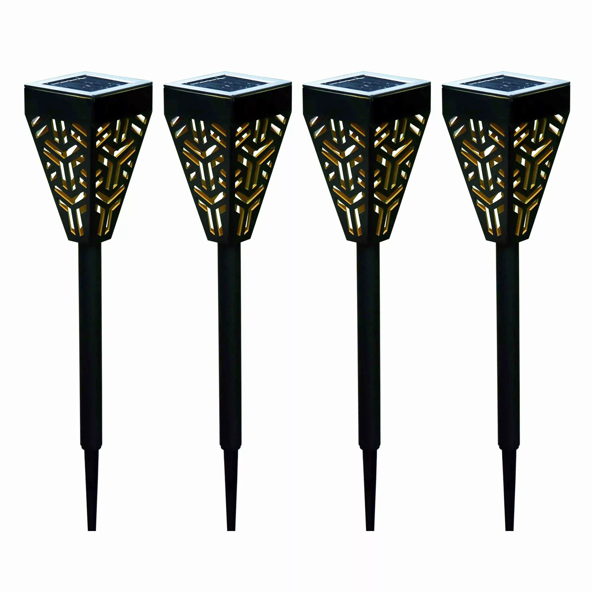 HTI-Living LED Solarleuchte Solarfackel 4er Set günstig online kaufen