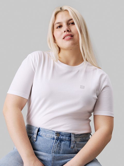 Calvin Klein Jeans Plus T-Shirt PLUS CK EMBRO BADGE REGULAR TEE in Großen G günstig online kaufen