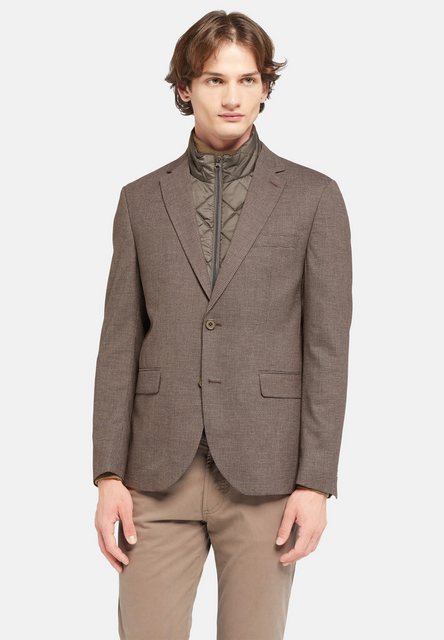 Lawrence Grey Jackenblazer Outdoor-sacco Gemustert Slim Fit 1-reihig günstig online kaufen