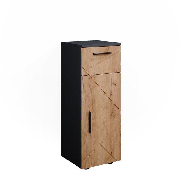 Vicco Midischrank Irma, Anthrazit/Eiche, 30 x 81 cm günstig online kaufen