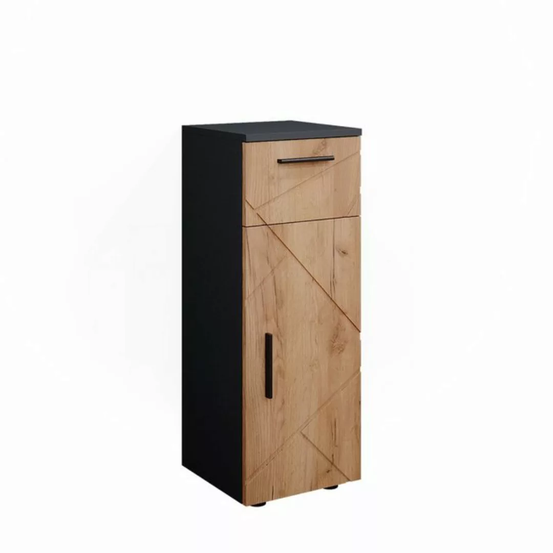 Vicco Midischrank Irma, Anthrazit/Eiche, 30 x 81 cm günstig online kaufen