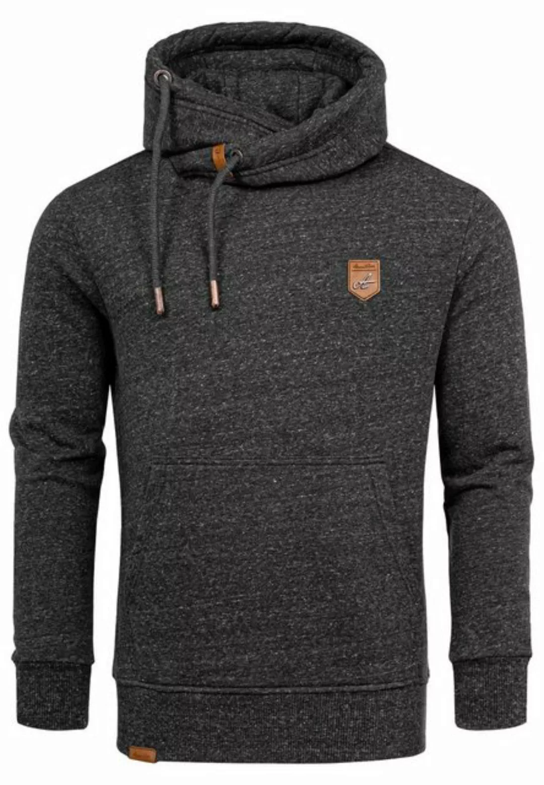 Amaci&Sons Kapuzenpullover HENDERSON Kapuzenpullover Herren Basic Kontrast günstig online kaufen