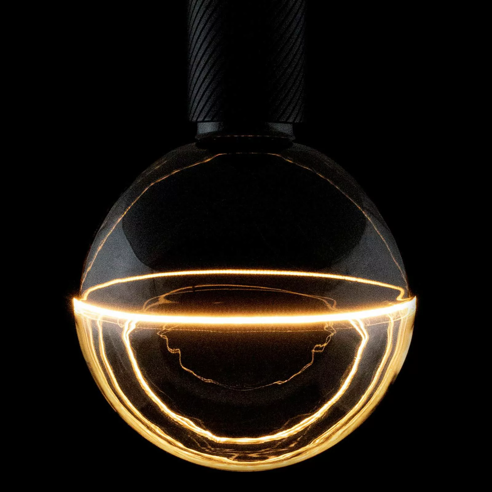 SEGULA LED-Leuchtmittel »LED Illusion Globe 127 2tones black clear«, E27, 1 günstig online kaufen