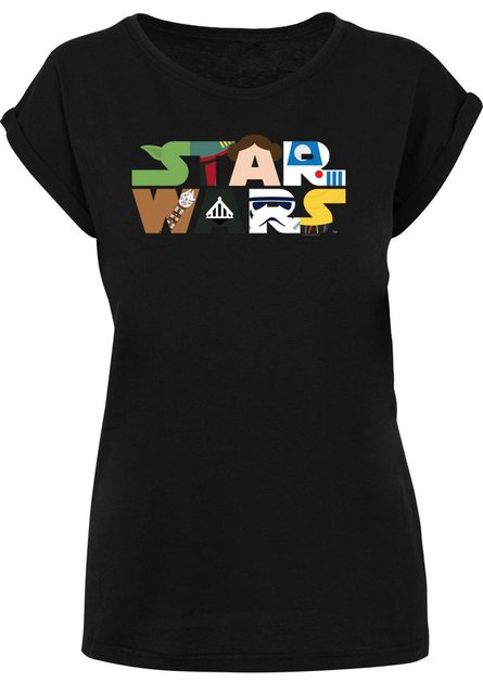 F4NT4STIC T-Shirt Star Wars Character Logo Print günstig online kaufen