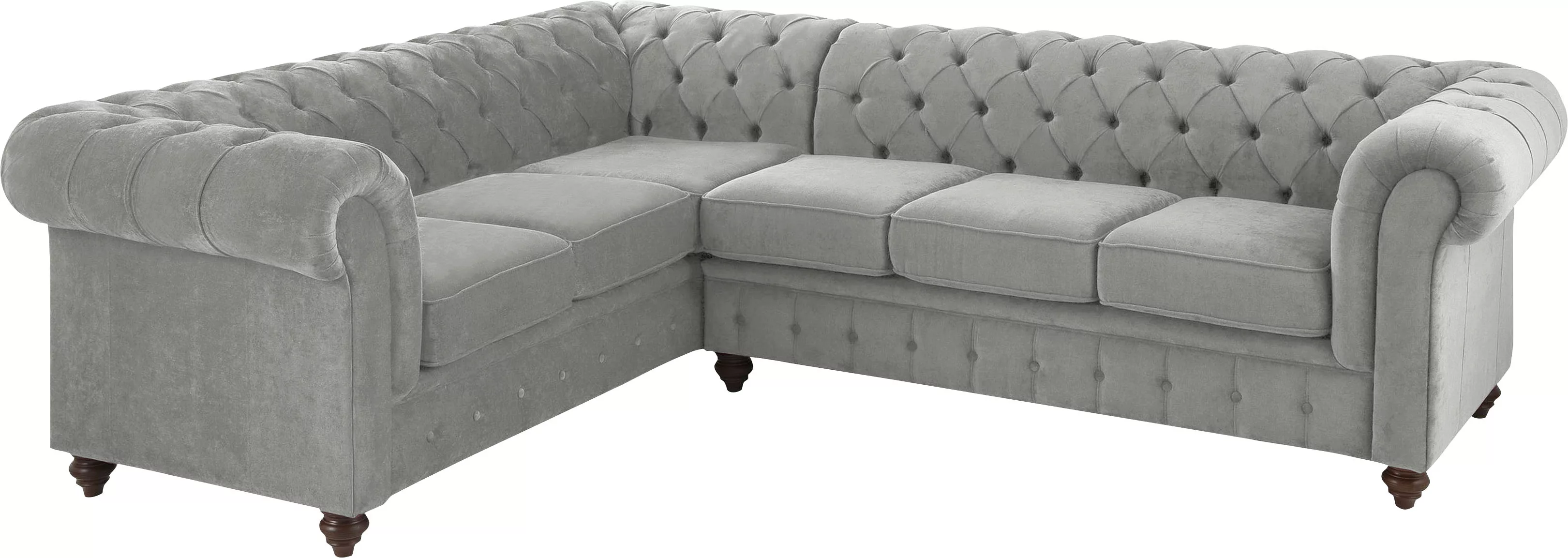 Home affaire Chesterfield-Sofa »Duc Ecksofa L-Form«, hochwertige Knopfheftu günstig online kaufen