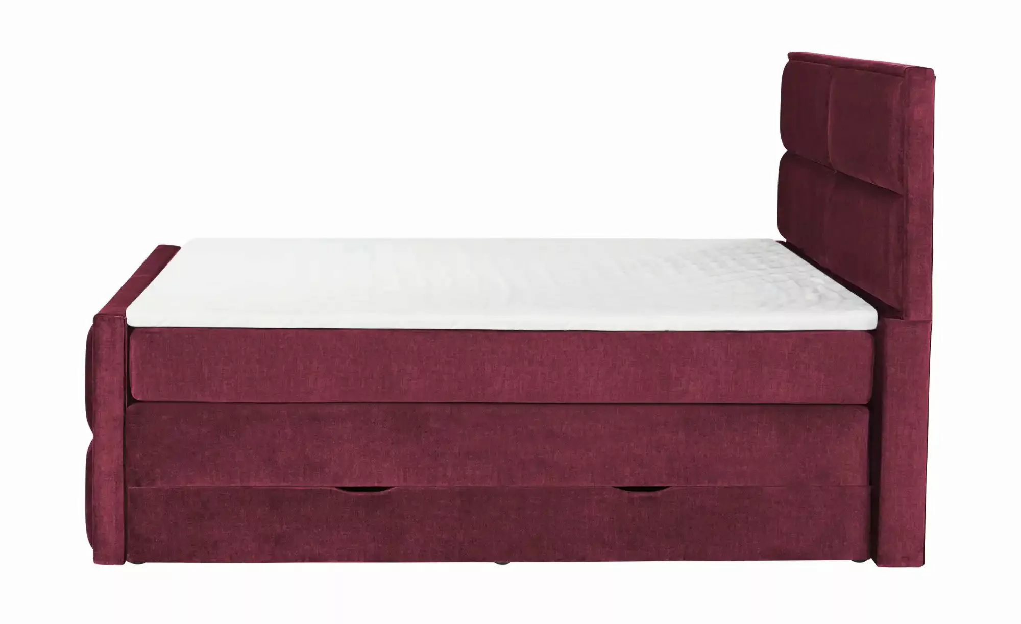 uno Boxspringbett mit Stauraum  Croco ¦ rot ¦ Maße (cm): B: 197 H: 136 Bett günstig online kaufen