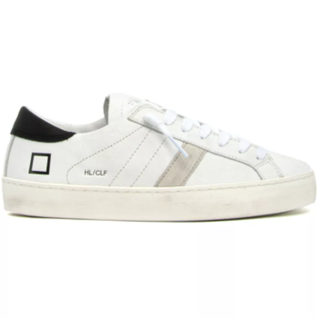 Date  Sneaker D.A.T.E. HL-CA-WB HILL LOW CALF WHITE-BLACK günstig online kaufen