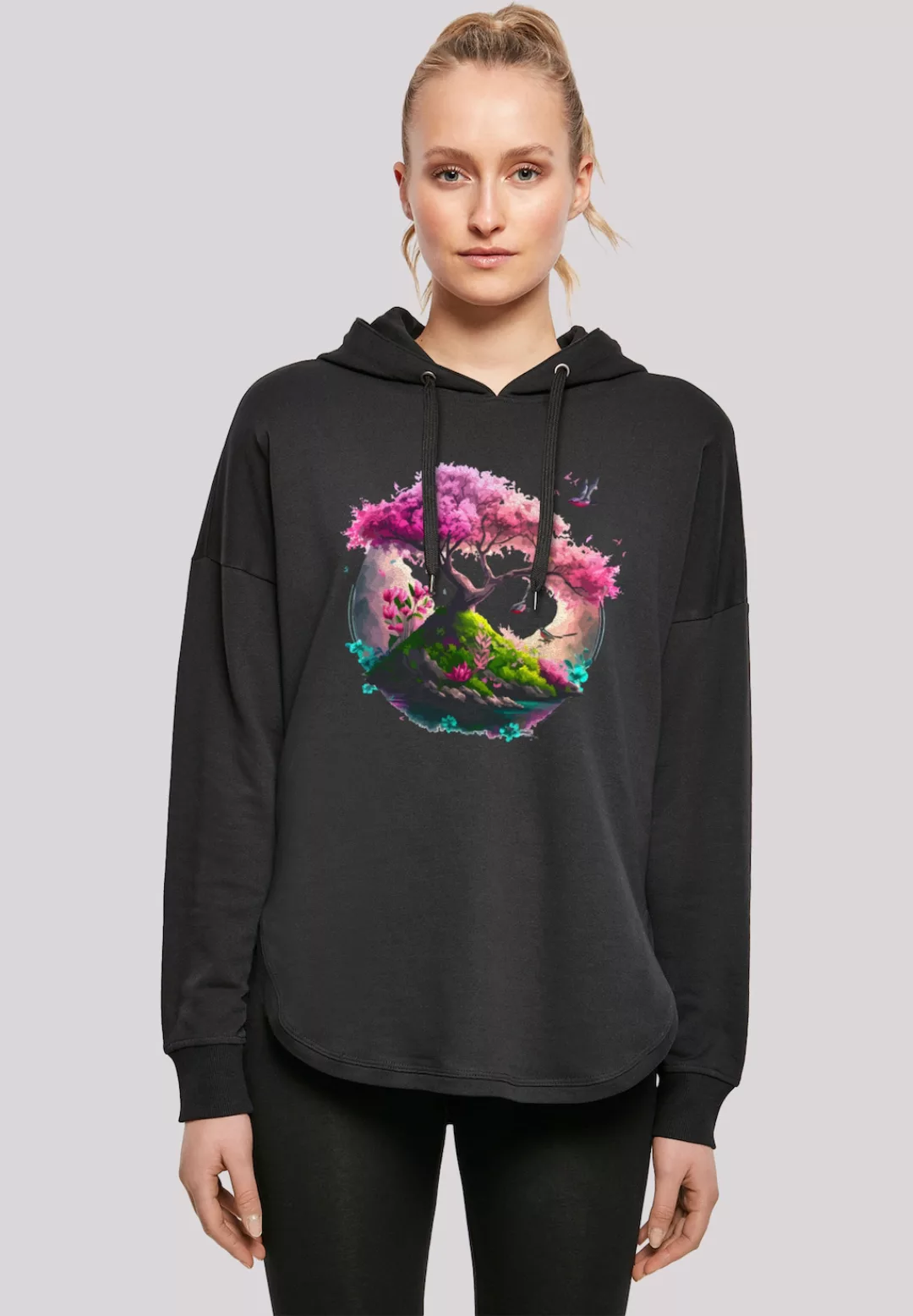 F4NT4STIC Kapuzenpullover "Kirschblüten Baum Oversize Hoodie", Print günstig online kaufen