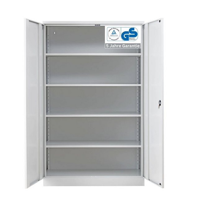 PROREGAL® Mehrzweckschrank Flügeltürenschrank FERRET, HxBxT 195x120x50cm, 4 günstig online kaufen