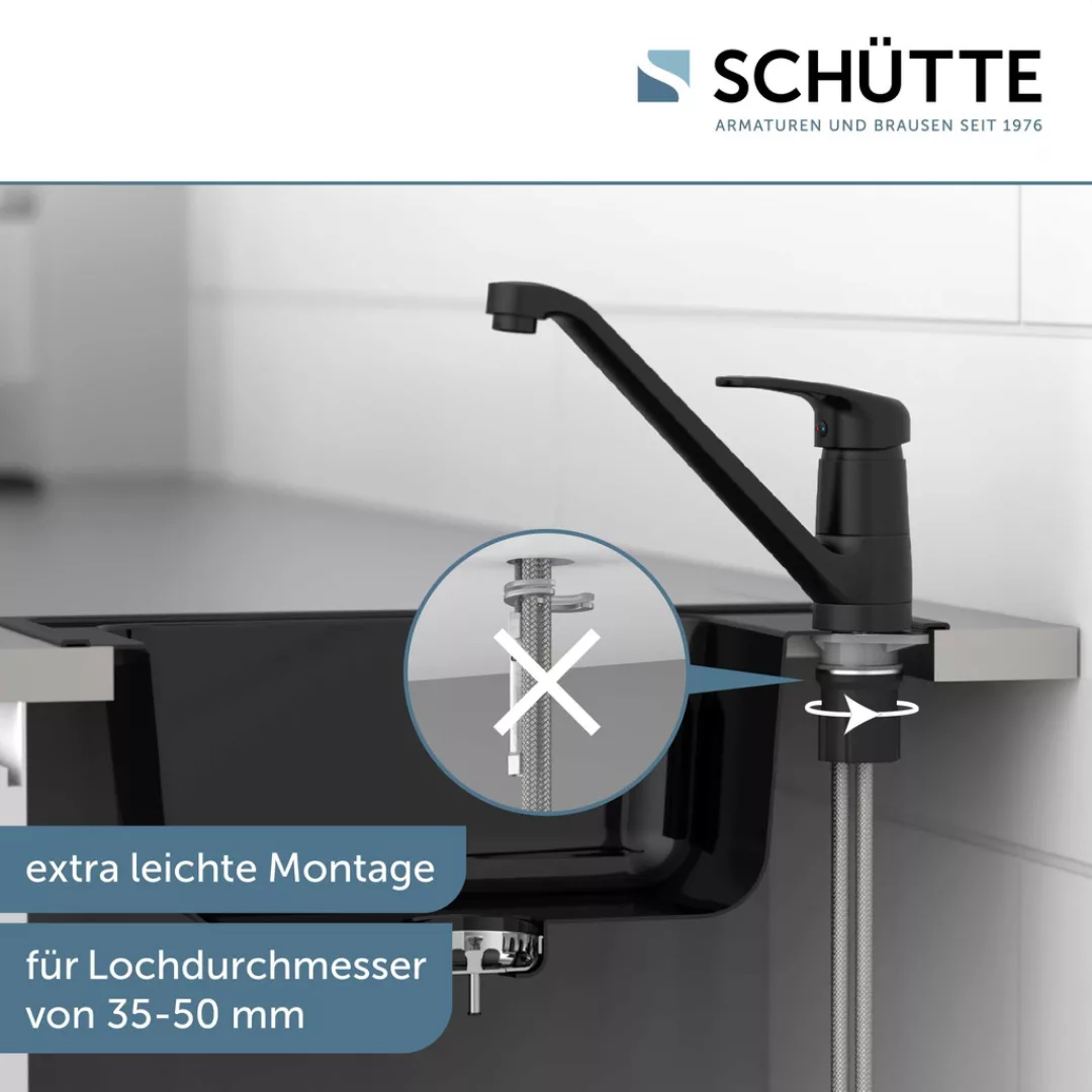 Schütte Spültischarmatur »GRANDE«, 150° schwenkbar, geräuscharme Kartusche, günstig online kaufen