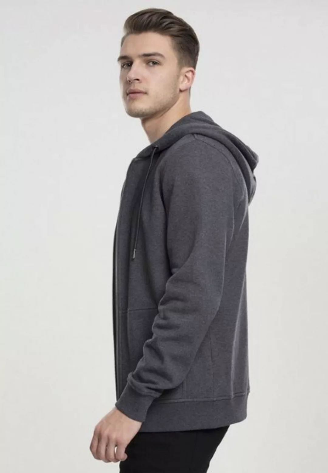 URBAN CLASSICS Kapuzenpullover TB1788 - Basic Zip Hoody charcoal S günstig online kaufen