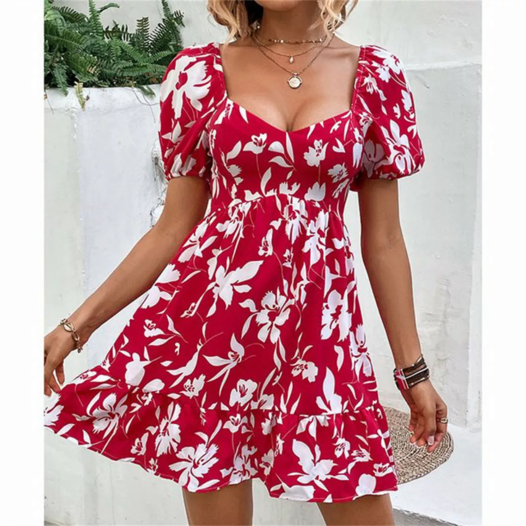 AFAZ New Trading UG Sommerkleid Rückenfreies, bedrucktes Damenkleid kurzem günstig online kaufen