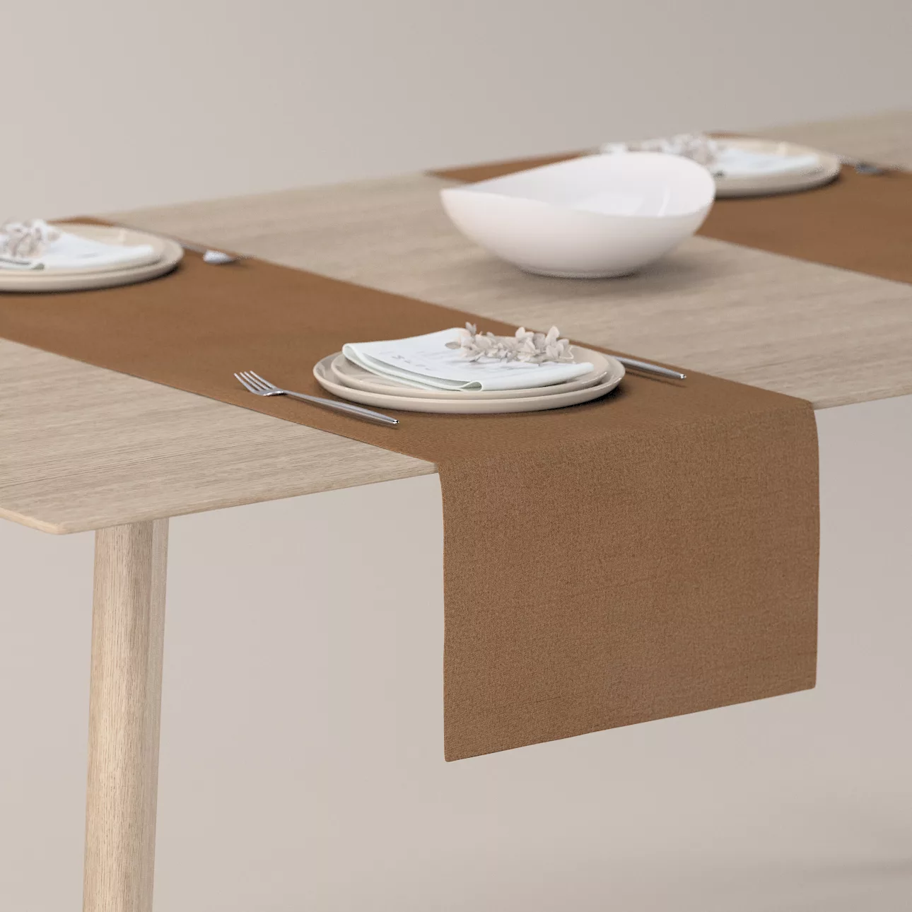 Tischläufer, hellbraun, 40 x 130 cm, Crema (185-66) günstig online kaufen