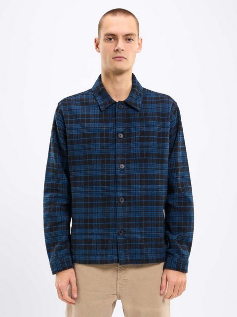 KnowledgeCotton Apparel Langarmhemd Classic Checked Cotton Buttoned Overshi günstig online kaufen