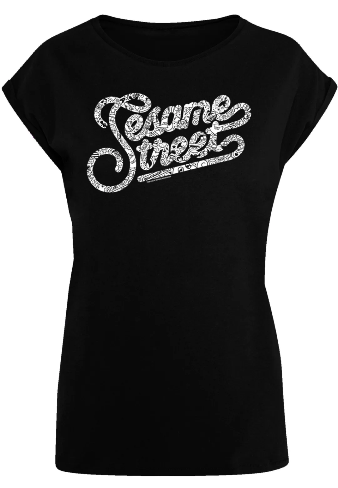 F4NT4STIC T-Shirt "Sesamstraße Lettering", Premium Qualität, Weihnachts-Kol günstig online kaufen