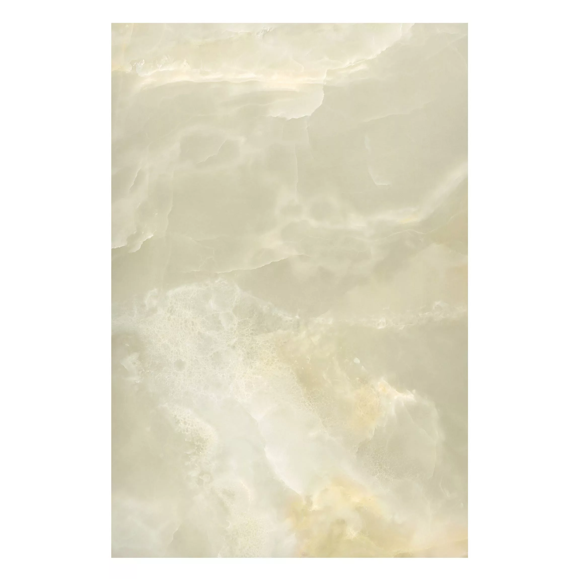 Magnettafel Küche - Hochformat 2:3 Onyx Marmor Creme günstig online kaufen
