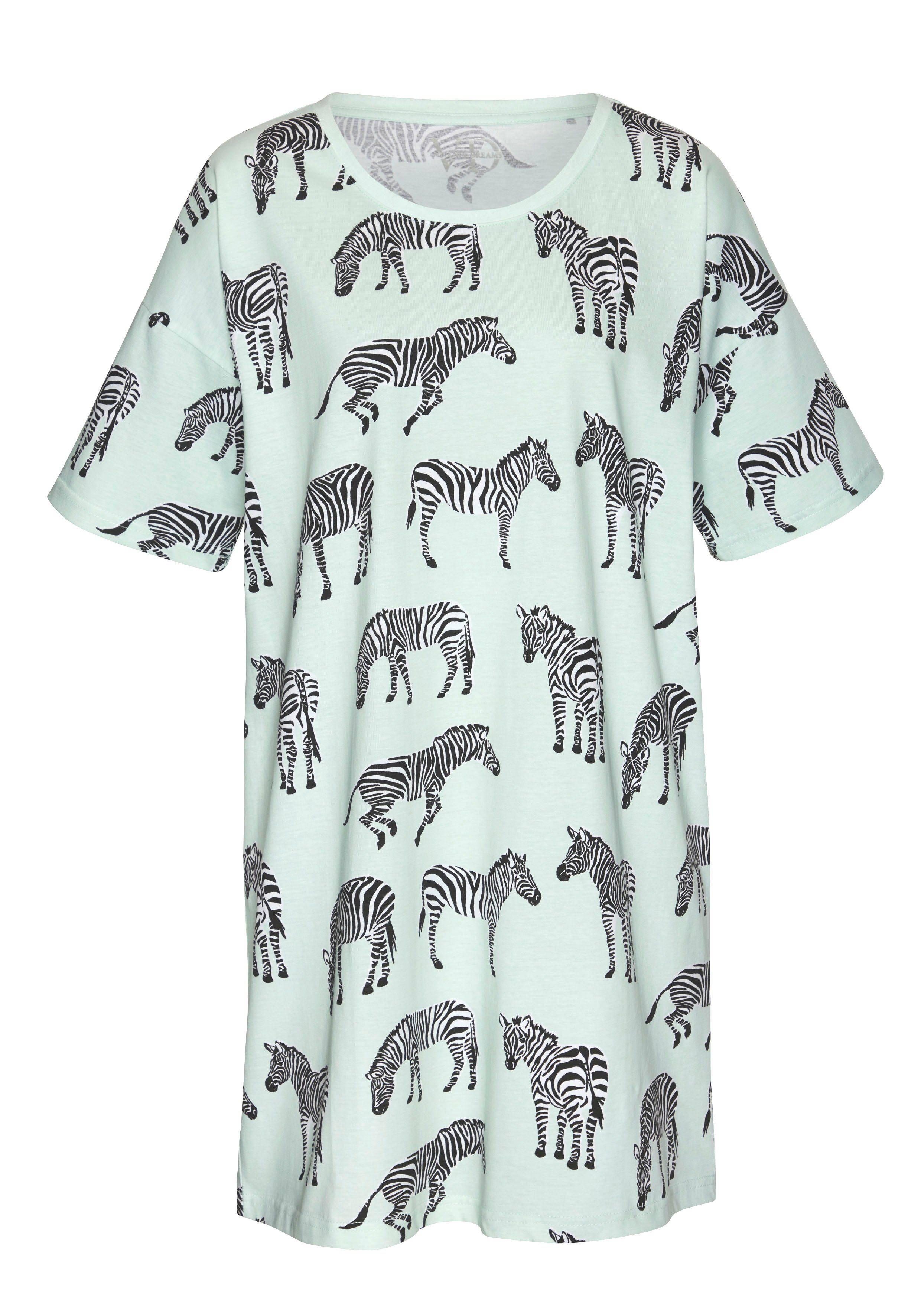 Vivance Dreams Sleepshirt, mt Animal Alloverprint günstig online kaufen