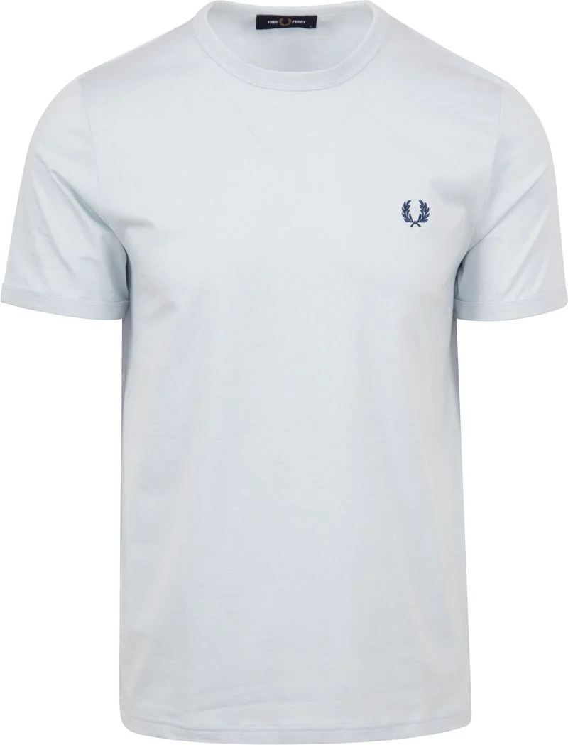 Fred Perry Ringer T-Shirt hellblau - Größe M günstig online kaufen